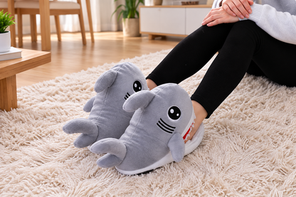 Cotton Shark Head Slippers